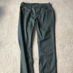 Dark green jeans